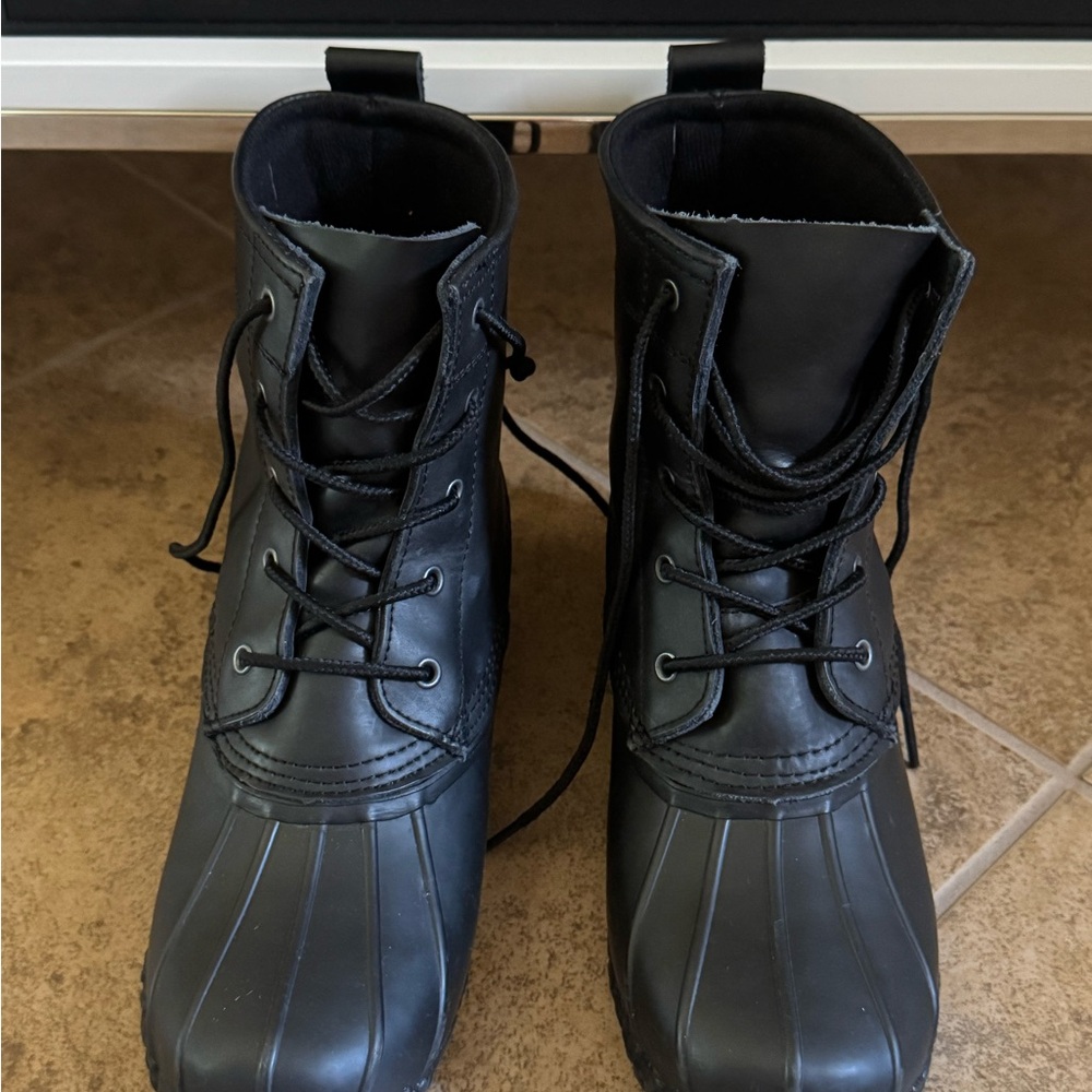 Polo Ralph Lauren Triple Black Ewan Boots Kids Size 6